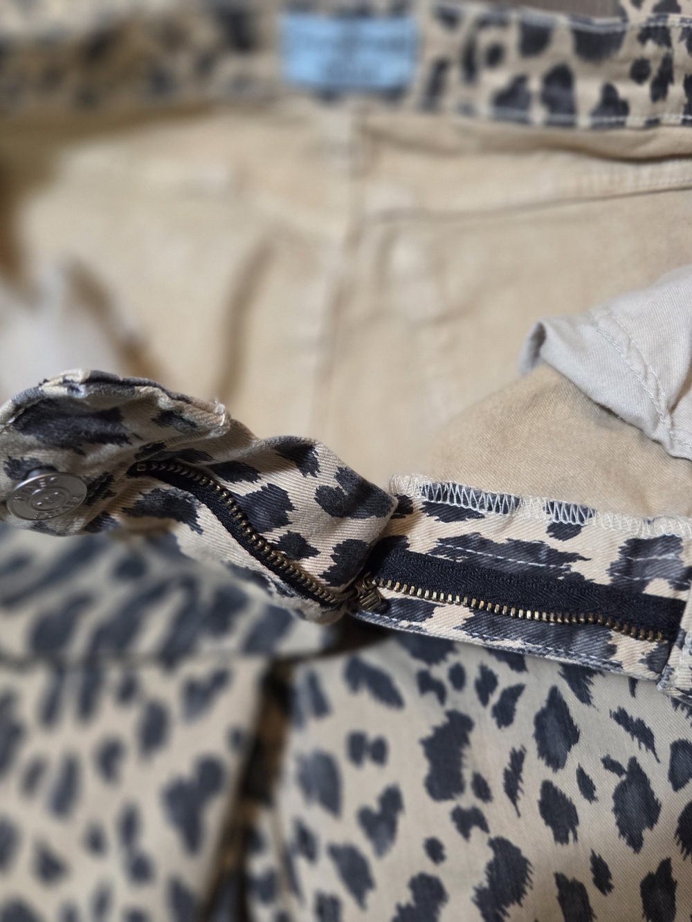 ReVice Los Angeles Leopard Print Wide Leg Jeans Size 27 Made in USA - Picture 10 of 13